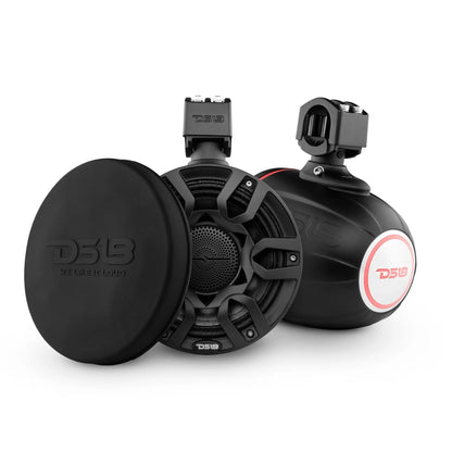 DS18 Boat Wake Tower Speakers Matte Black(pair) DS18 HYDRO NXL-X8PRO 8" Wakeboard Tower Speakers