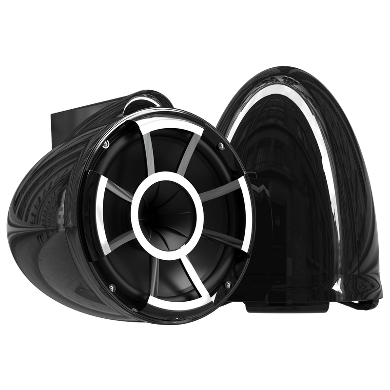 Wet Sounds Boat Wake Tower Speakers Wet Sounds REV10™ Black V2 | Revolution Series 10" Black Tower Speakers