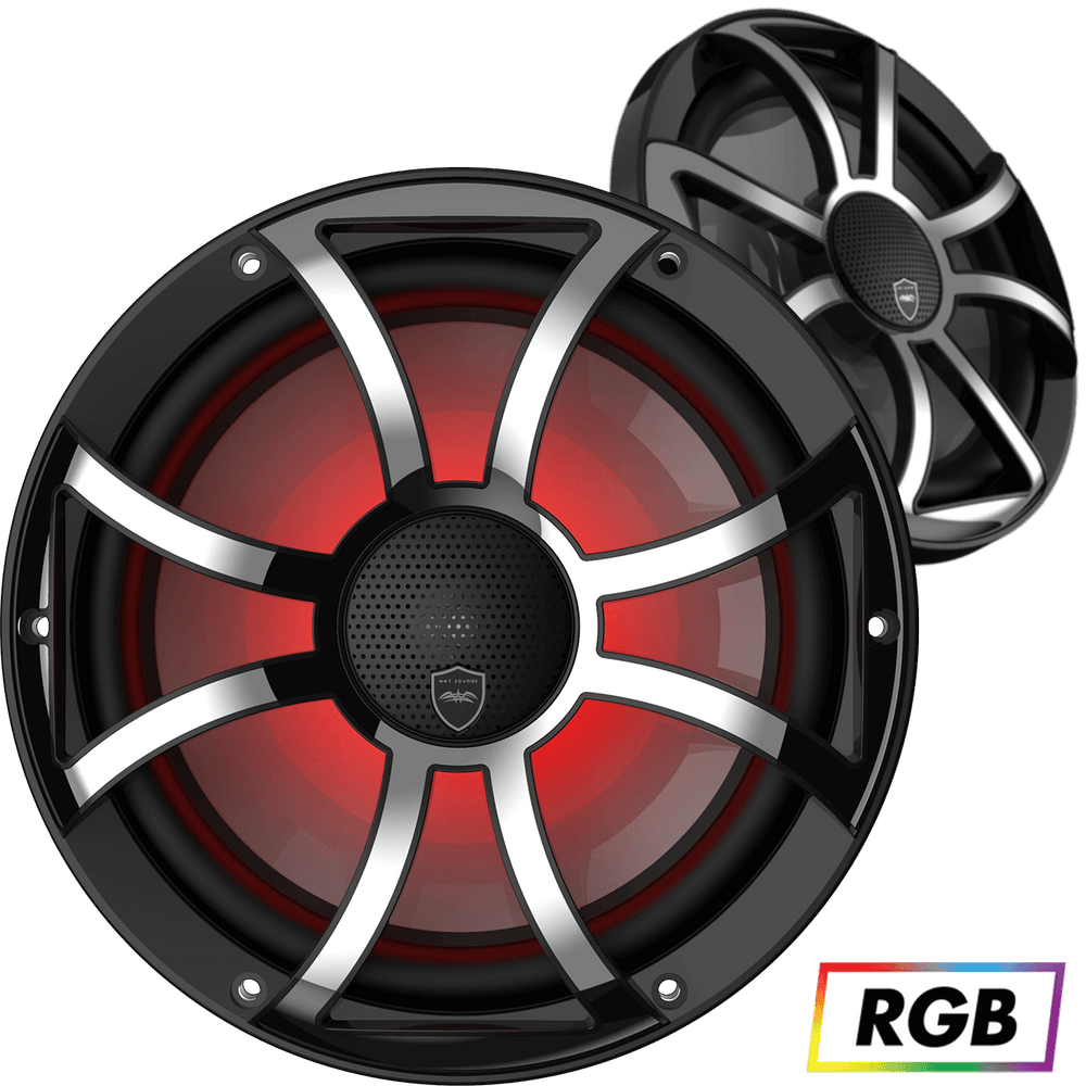Wet Sounds Boat Boat Coax Speakers Wet Sounds REVO CX-10 XS-B-SS | High Output Component Style 10" Marine Coaxial Speakers