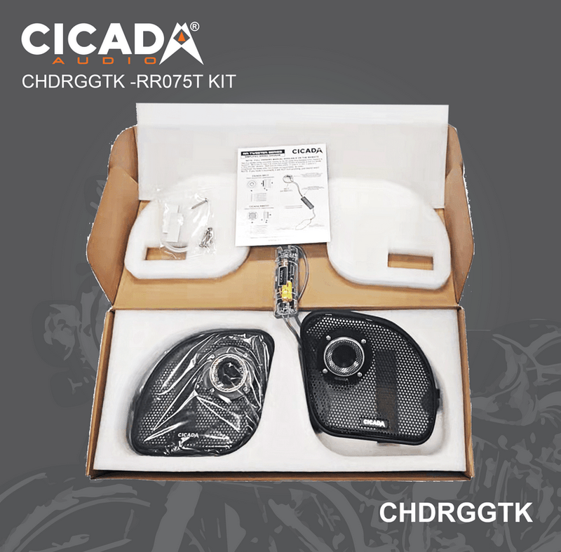 Cicada Audio Compression Drivers/Horn Cicada Audio CHDRGGTK Harley Davidson Road Glide Grills 2015-current