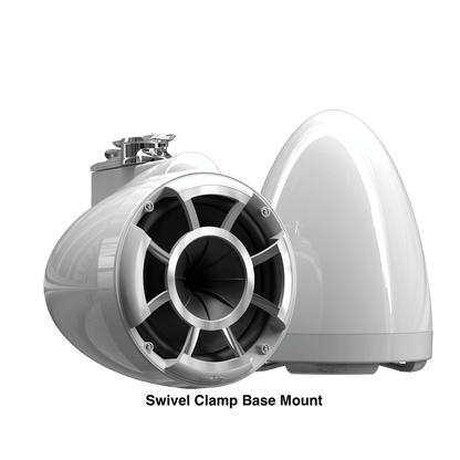 Wet Sounds Boat Wake Tower Speakers Swivel Clamp Base Mount Wet Sounds REV8™ White V2 | Revolution Series 8" White Tower Speakers