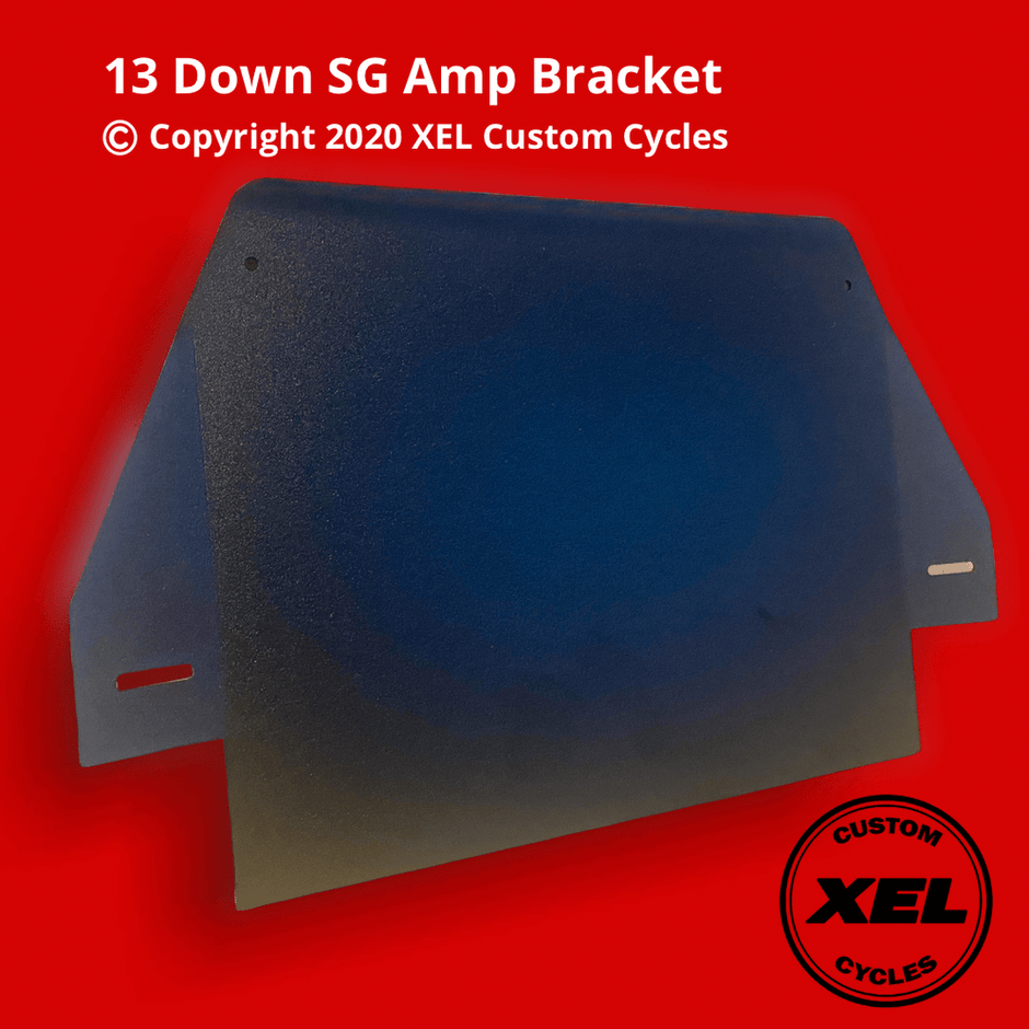 XEL Customs Custom Amp Rack Custom Harley Speaker Grills Garage Bagger Stereo