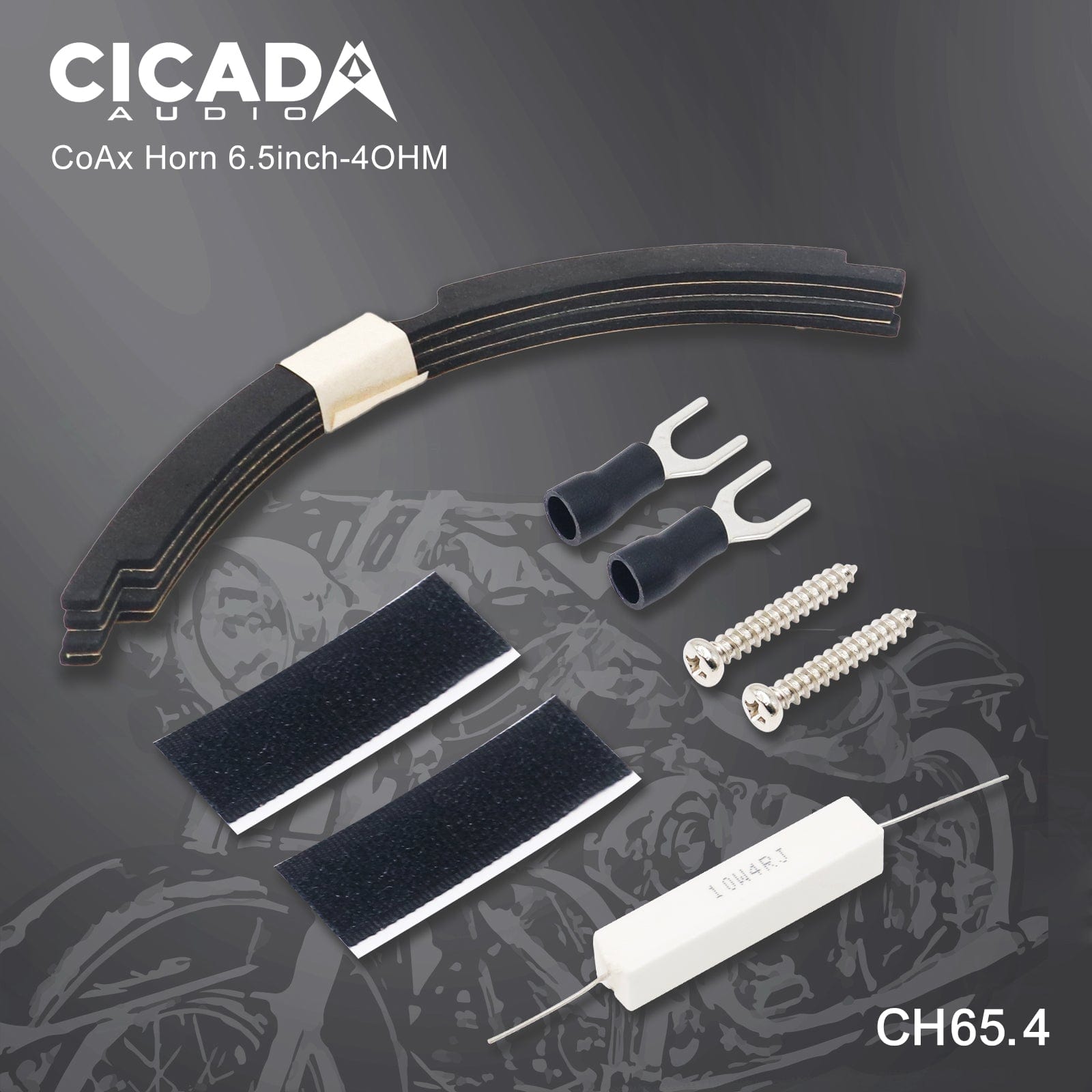 Cicada Audio CH65 crossover detail for high-output motorcycle speaker system