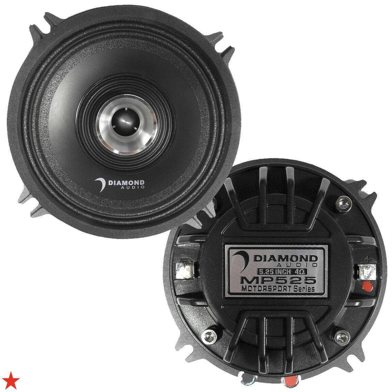 Diamond Audio Indian Bagger Audio Diamond Audio MP525 5.25" Pro Full-range Coax Horn Speaker (Pair)