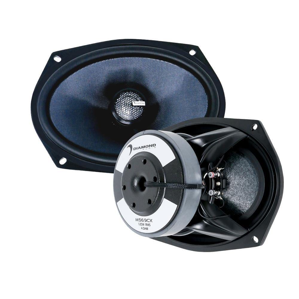 Diamond Audio Speakers 6x9 Diamond Audio MS69CX COAXSUB 6" x 9" 2-Way Coaxial Speakers (Pair)