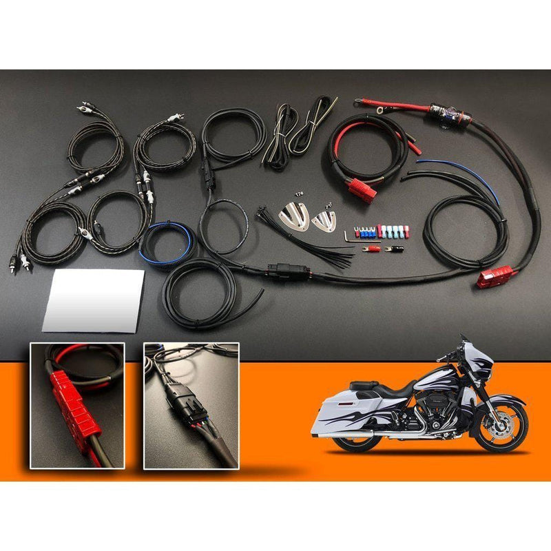 American Hard Bag Amp Installation Products American Hard Bag Harley Amplifier Harness for Saddlebag (2 channel or 4 channel)