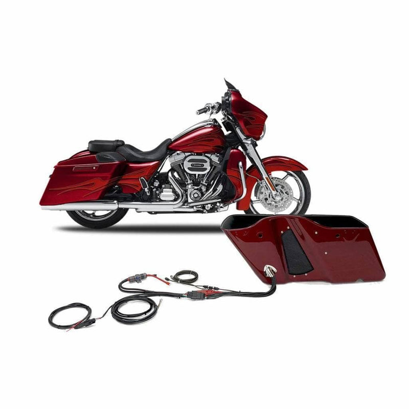American Hard Bag Amp Installation Products 4 Channels American Hard Bag Harley Amplifier Harness for Saddlebag (2 channel or 4 channel)