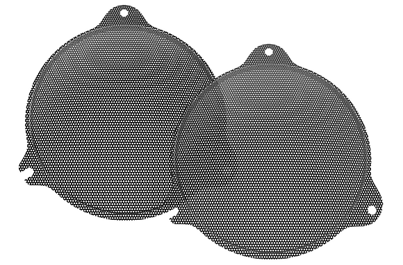 Hogtunes SG RM Grill Metal Mesh Grills (Pair) - Garage Bagger Stereo