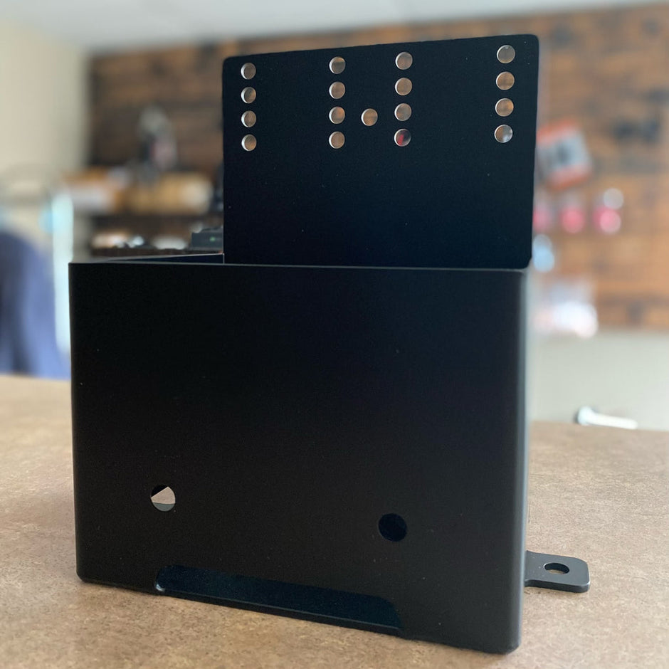 XEL Customs Custom Amp Rack Custom Harley Speaker Grills Garage Bagger Stereo