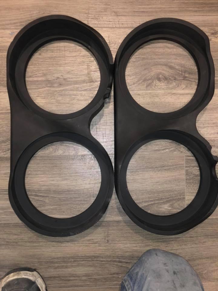 Nagys Customs Speaker Adapters & Mounts No Nagy's Customs Dual 8" Subwoofer Adapter Rings 98-current (Pair)