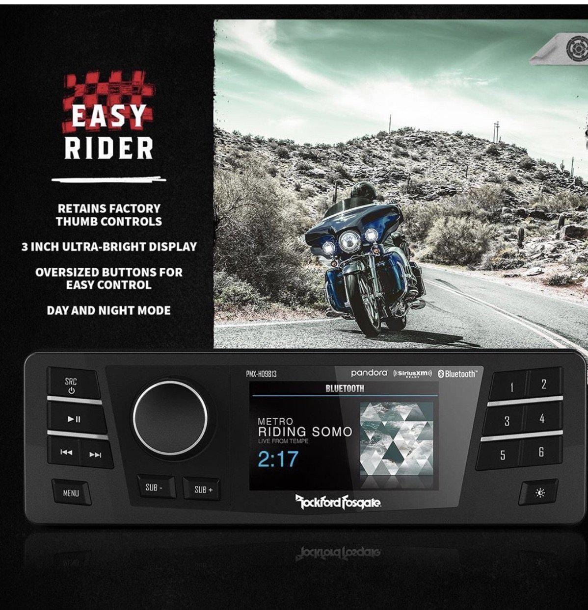 Rocfor Raida Rockford Fosgate Motorcycle Audio Kits | Harley Davidson | Radios ...