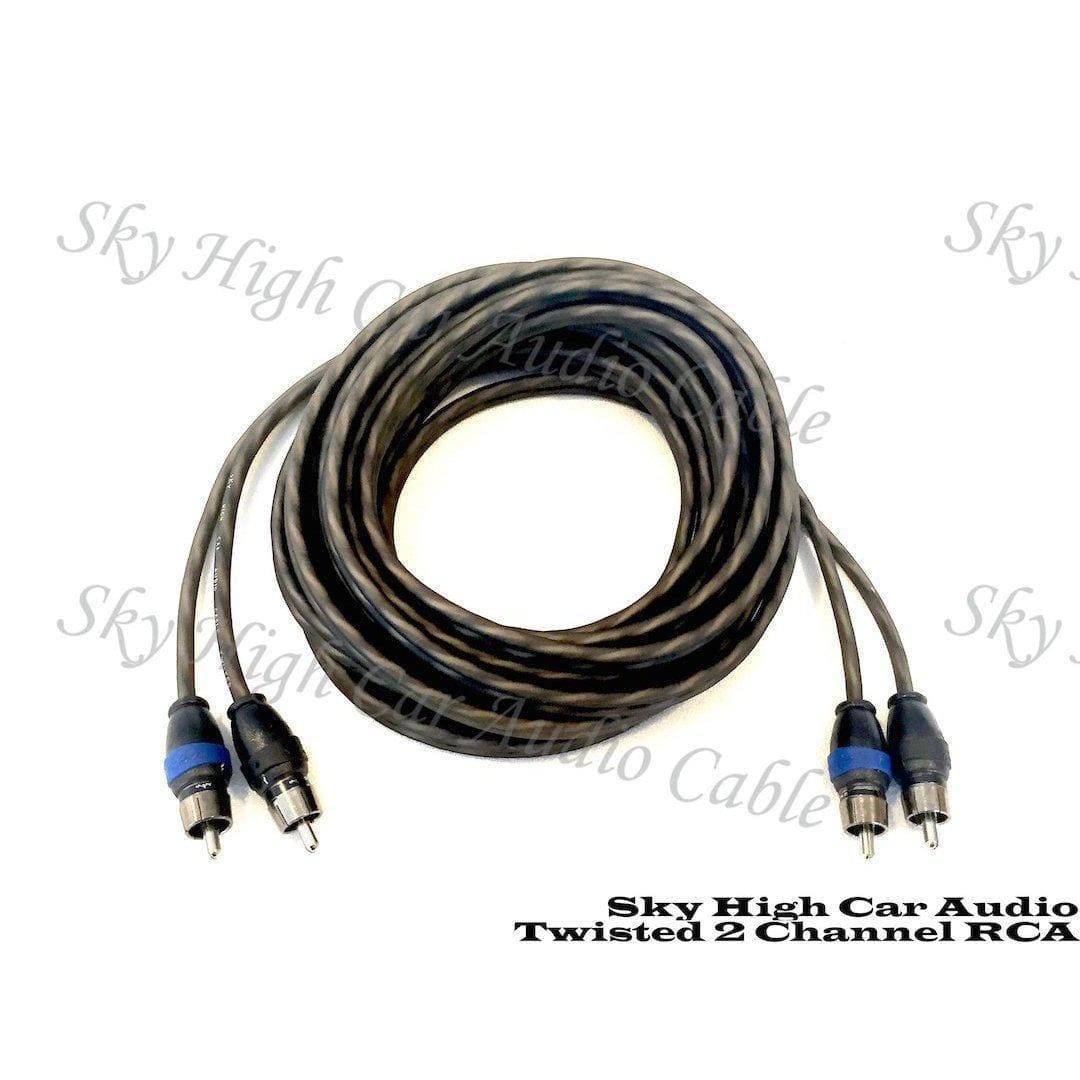 SkyHigh Amp Installation Products SKY HIGH CAR AUDIO TWISTED 2-CHANNEL TWISTED RCA