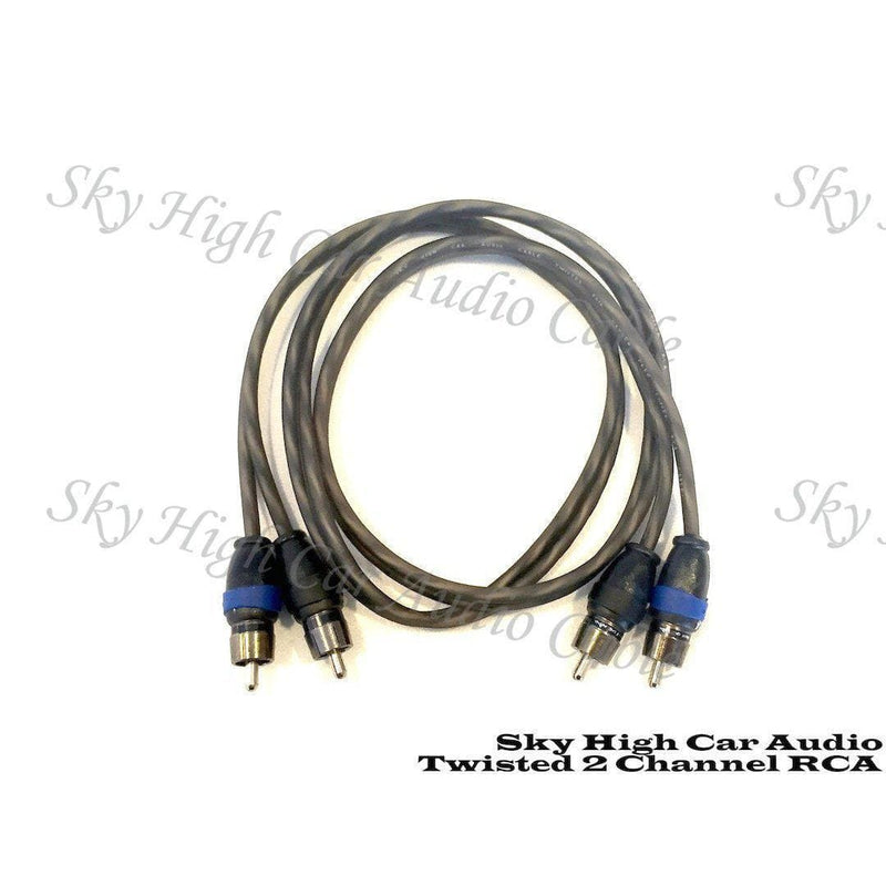 SkyHigh Amp Installation Products SKY HIGH CAR AUDIO TWISTED 2-CHANNEL TWISTED RCA