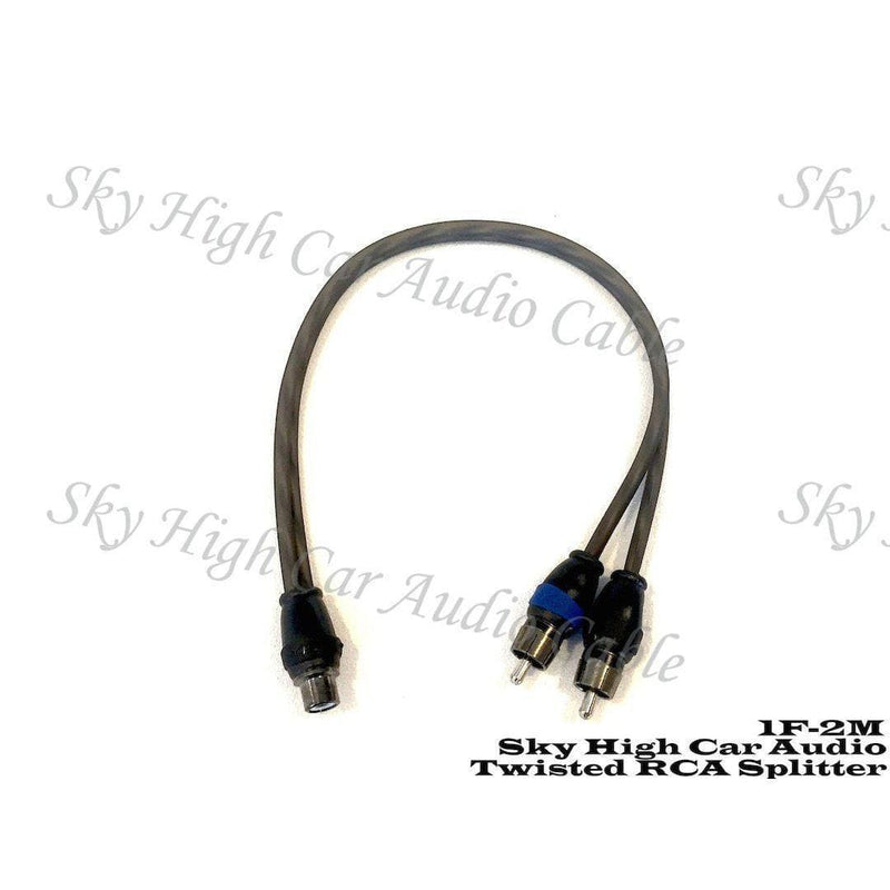 SkyHigh Amp Installation Products 1M2FM SKY HIGH CAR AUDIO TWISTED Y SPLITTER